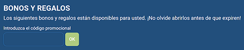 Introduce el código promocional