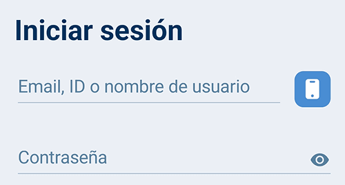 Introduce tus datos de acceso